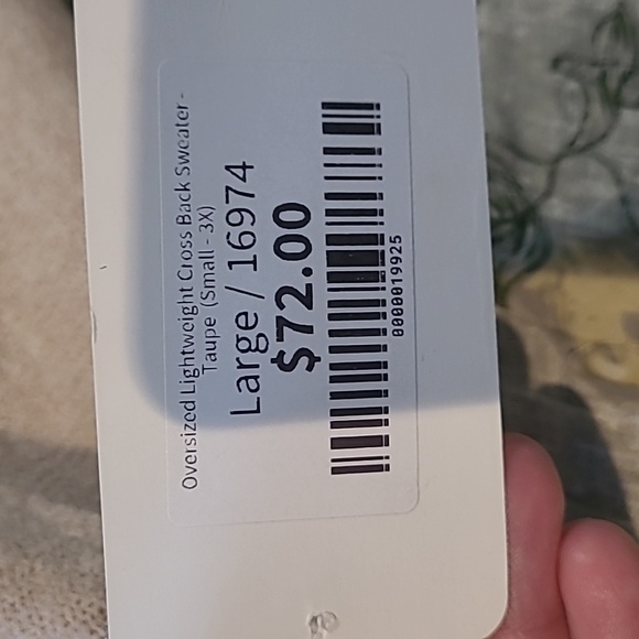 White Birch Oversized Sweater - Picture 4 of 4